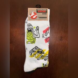 GHOSTBUSTERS NOVELTY CREW SOCKS NWT MEN’S SHOE SIZE 8-12
